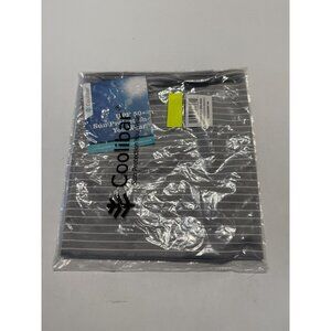 NWT Coolibar Virasana Performance Sun Grey White Stripe Bandana One Size OS